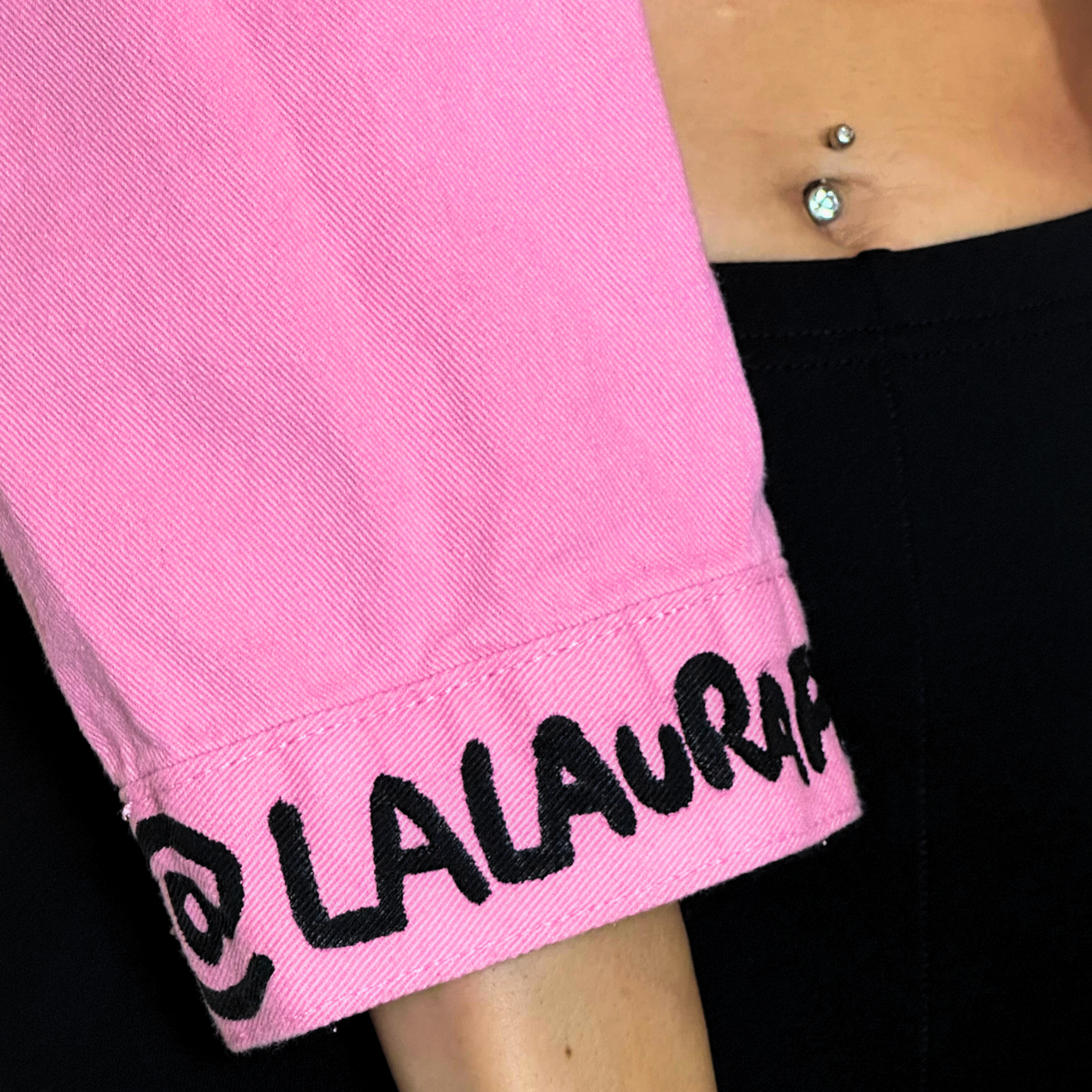 Bad Bitch - Pink Denim Jacket