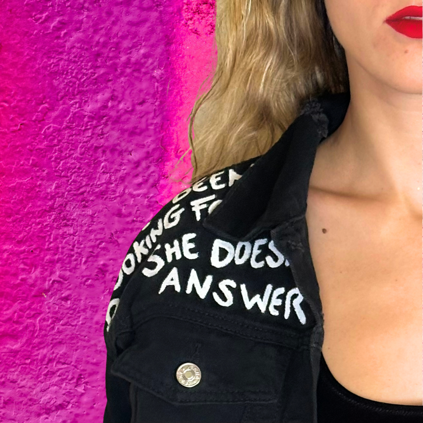 Underground Girl - Black Denim Jacket